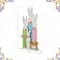 Glitzhome® 29.75" Easter Wooden Bunny Family Porch Décor
